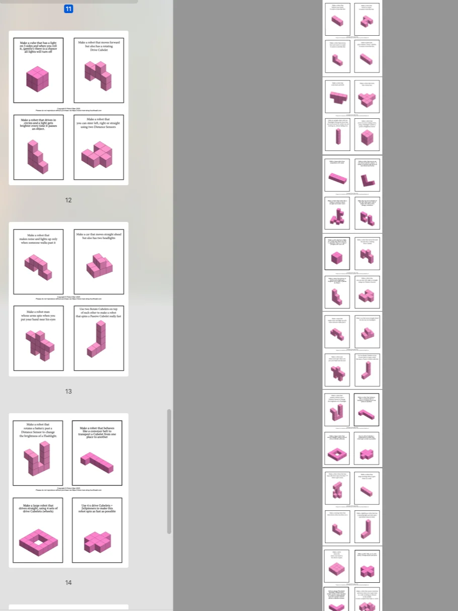 64 Cubelet puzzle cards! (PDF to download) Print as many as you need. product image (7)