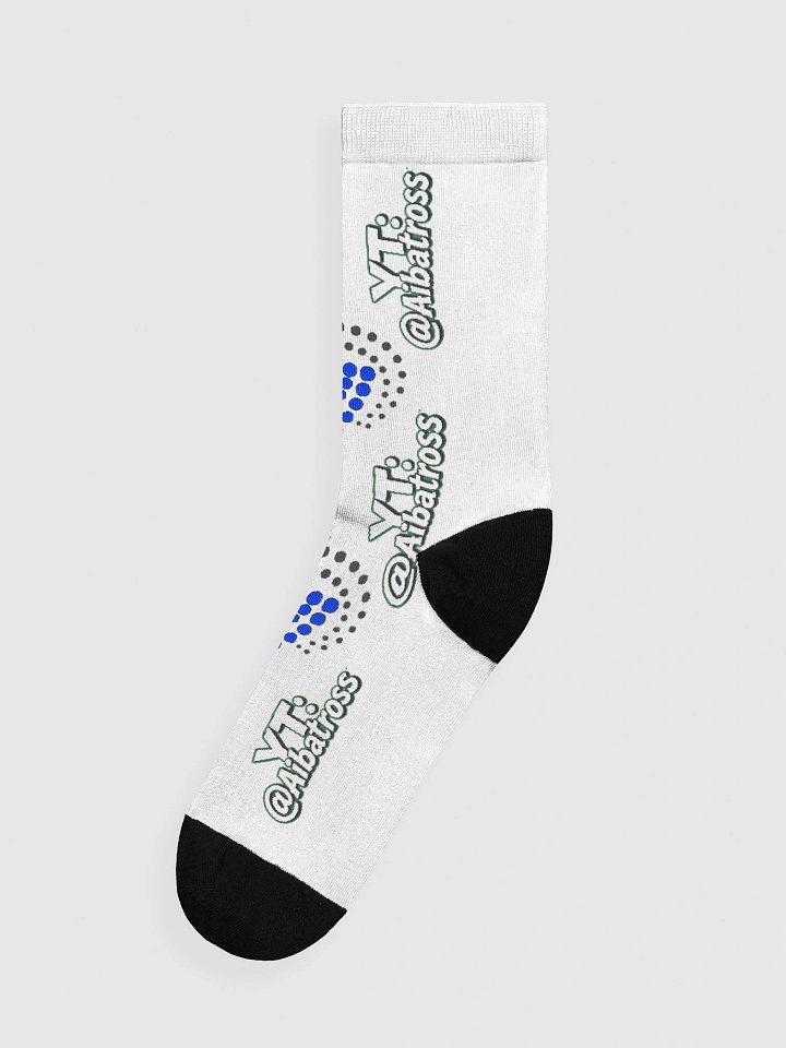 Aibatross YT Script Logo Crew Socks product image (1)