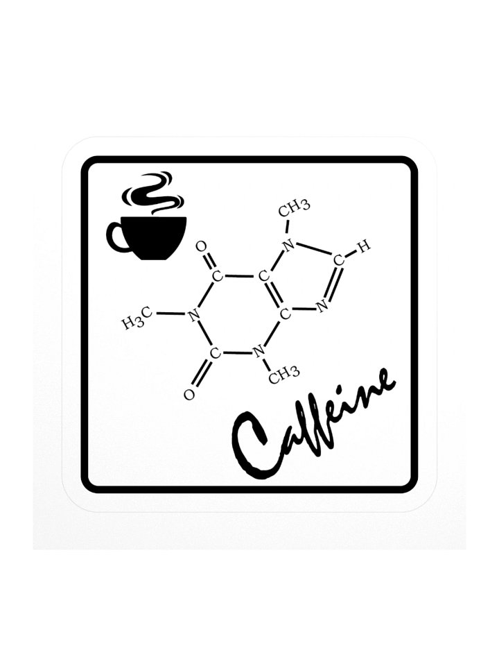 Caffeine Chemistry Kiss Cut Stickers product image (2)