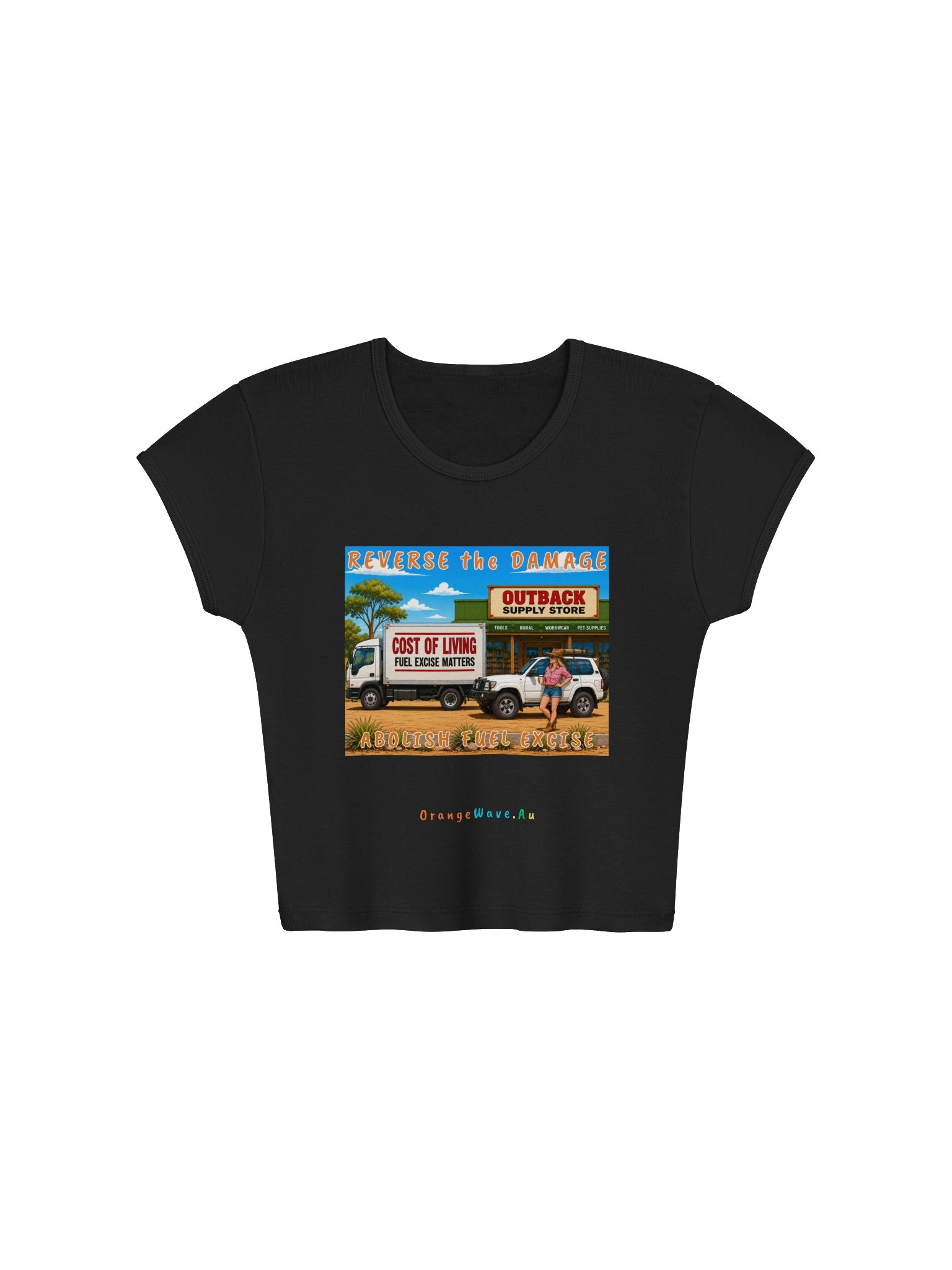 Reverse the Damage Abolish Fuel Excise Baby Tee product image (4)