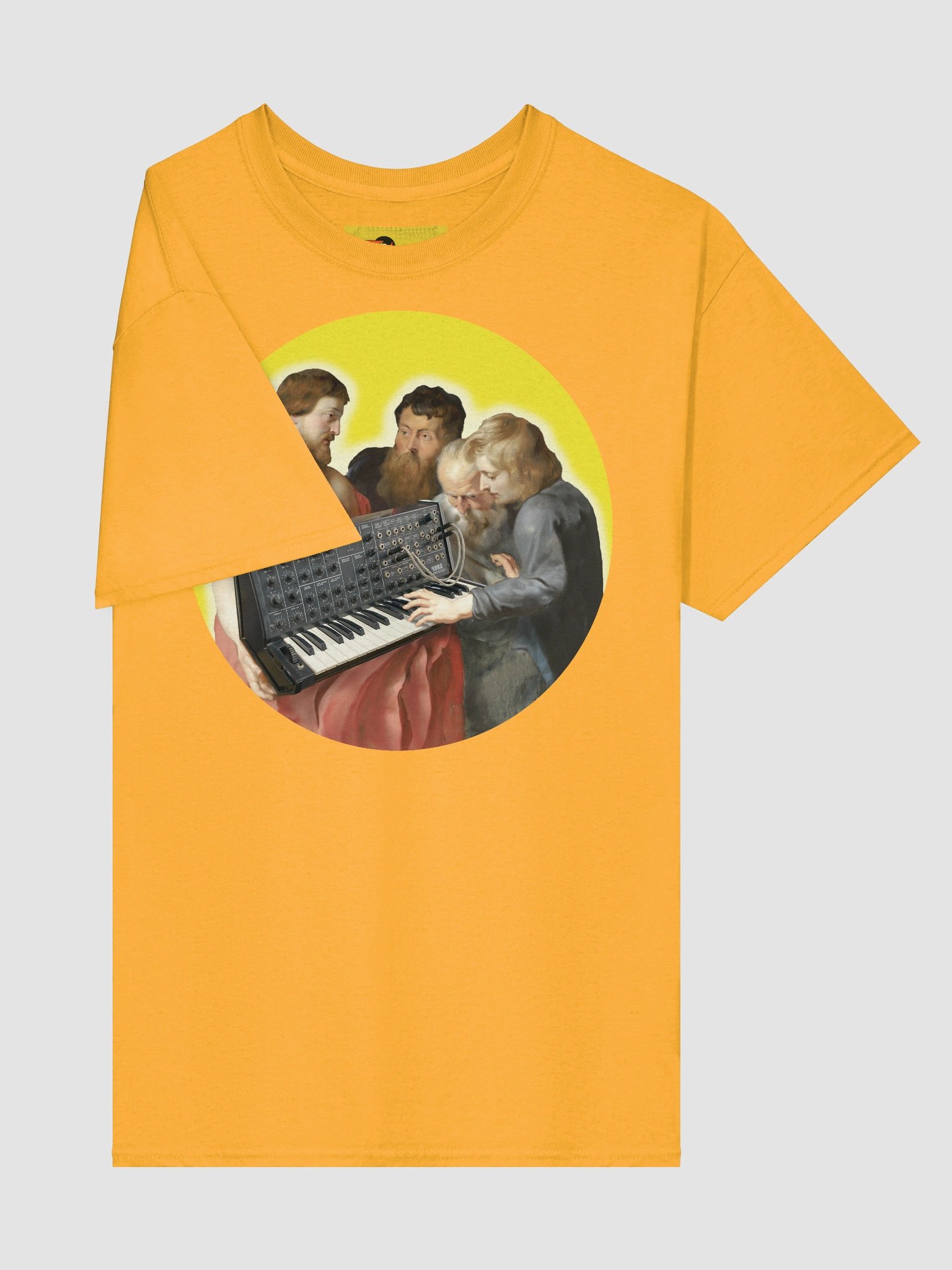 He died for our synths, by Frank Fonik (K.0.r.g. M-S 20), Techno EDM Unisex t-shirt product image (5)