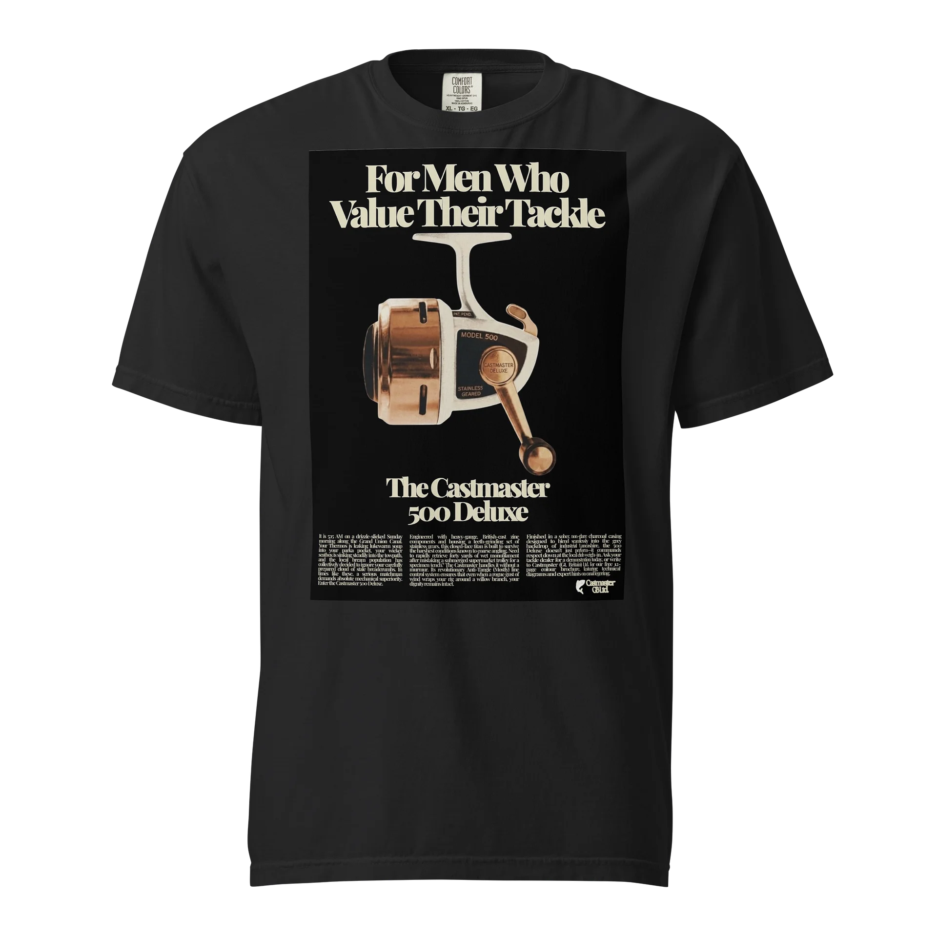 "For Men Who Value Their Tackle" Retro Vintage Advert T-Shirt product image (3)