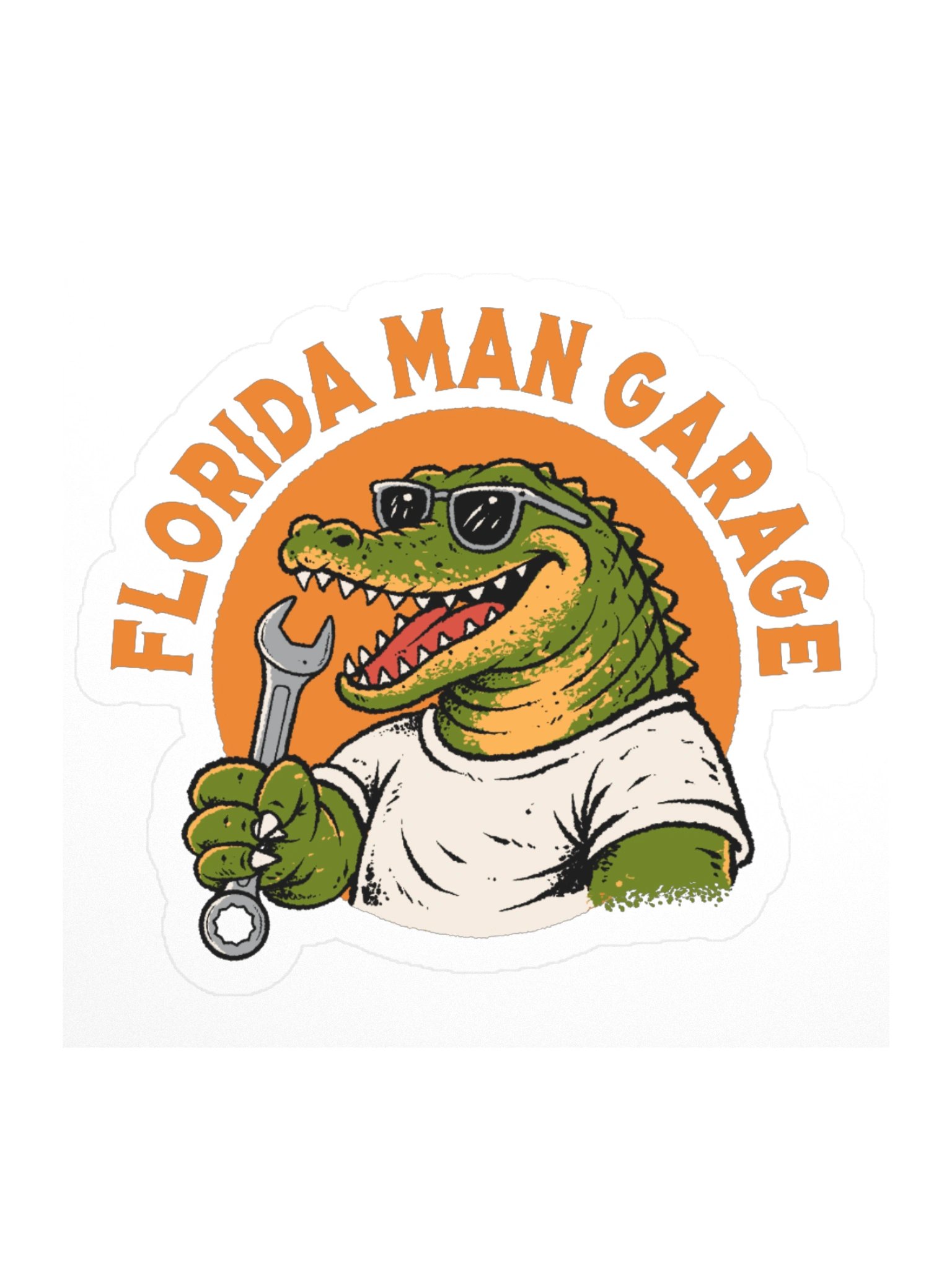 Florida Man Garage Sticker product image (2)