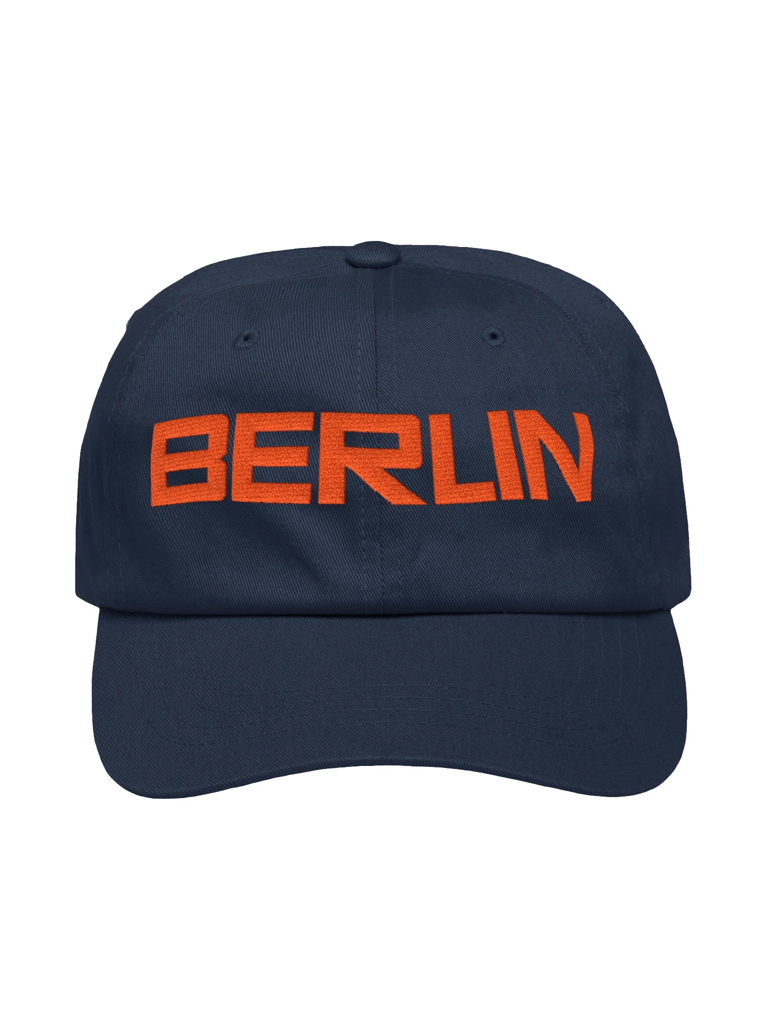 Berlin Orange Block Letter Dad Hat product image (1)