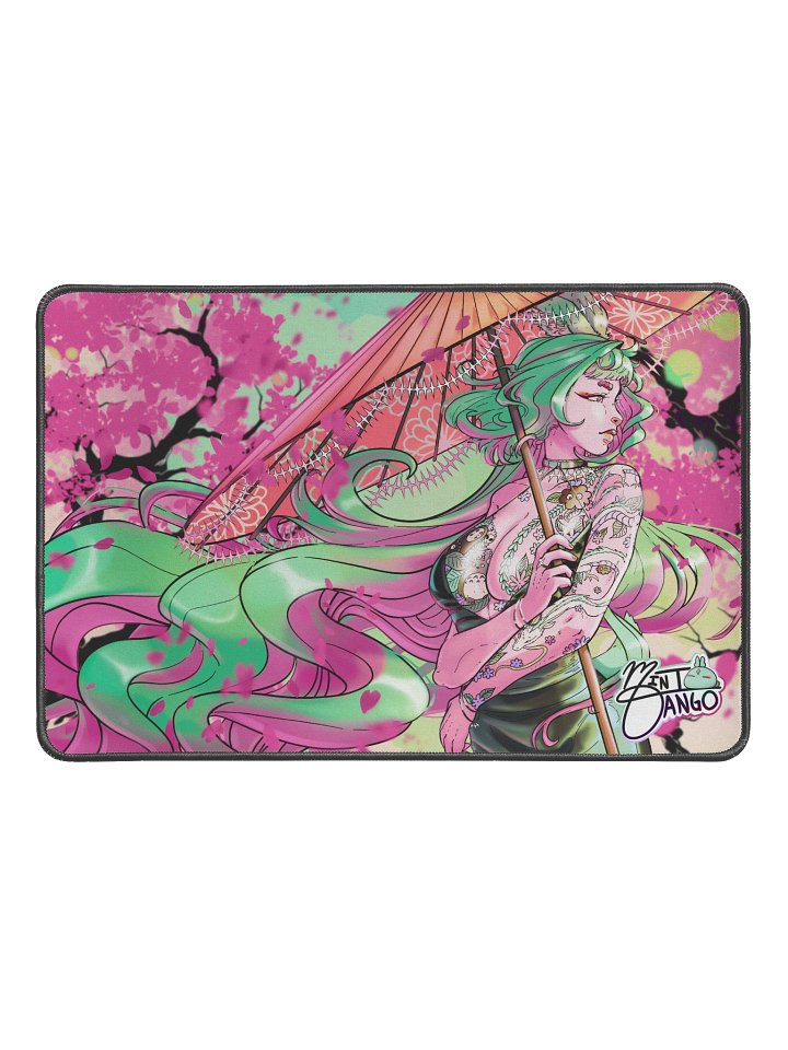 Sakura Mint Mouse Pad product image (1)