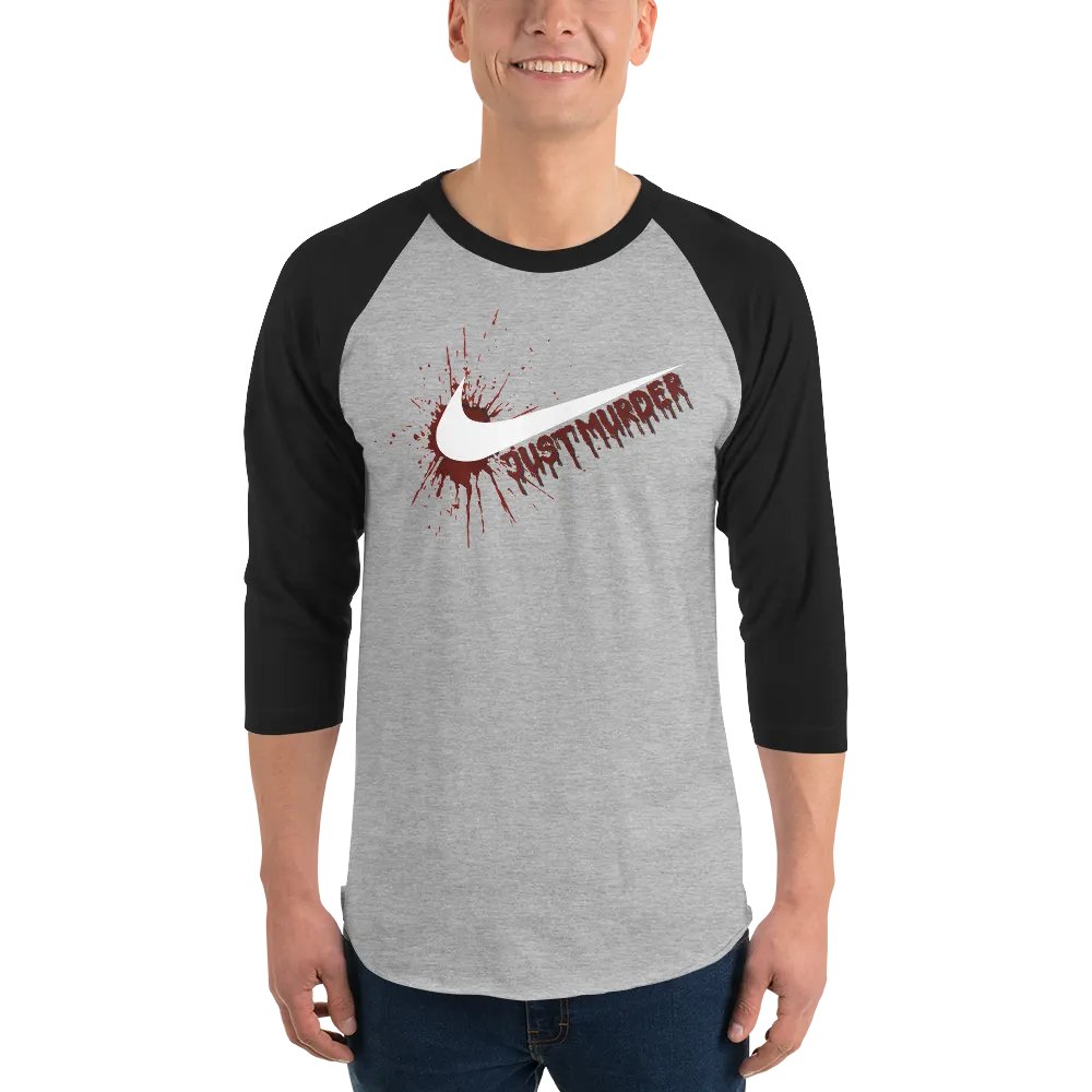 "Just Murder" Baseball T product image (1)