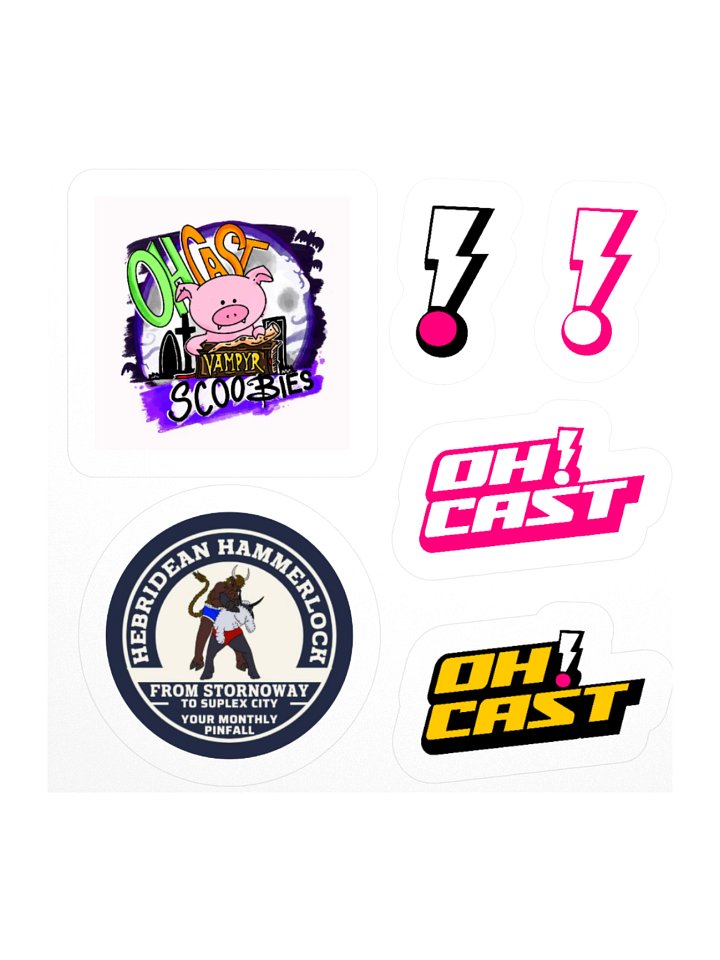 The OH!CAST Triple‑Faction Sticker Pack product image (4)