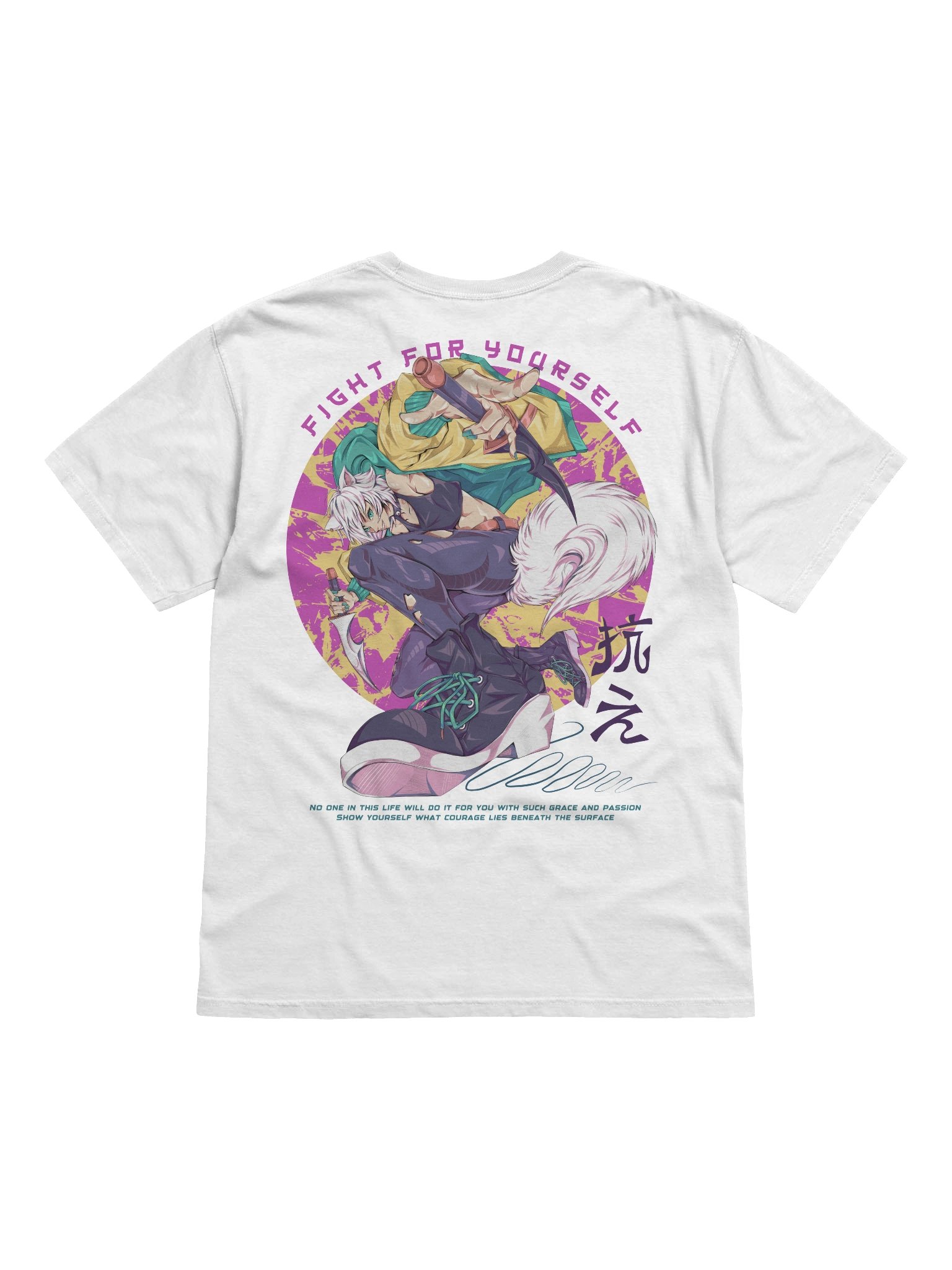 抗え FIGHT [White Tee] product image (3)