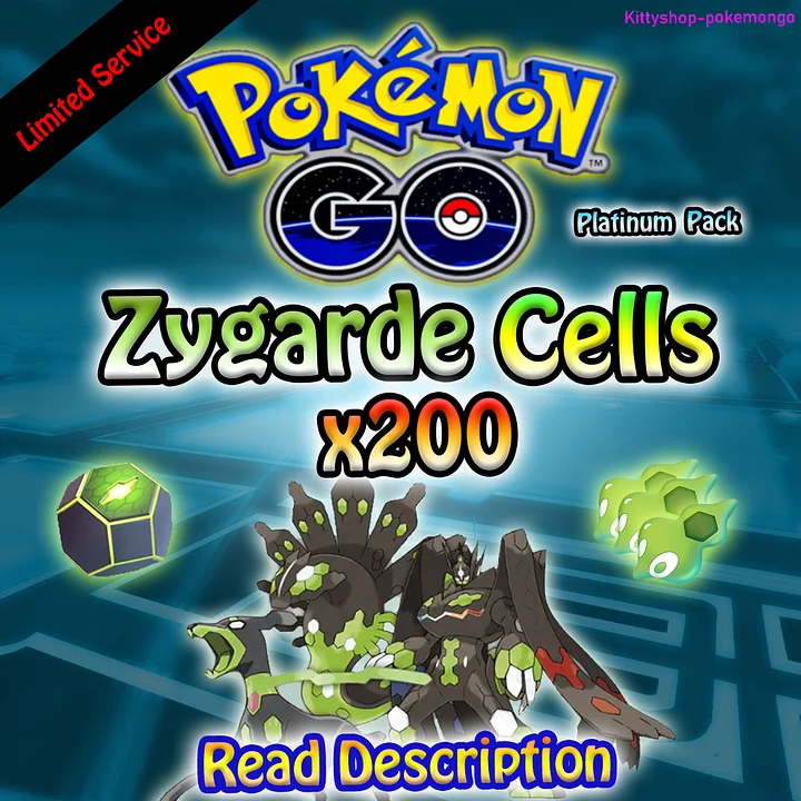 🟢Pokémon Go! - Zygarde Cells x200 (Platinum Pack) 100% Safe - Limited Offer✅ product image (1)