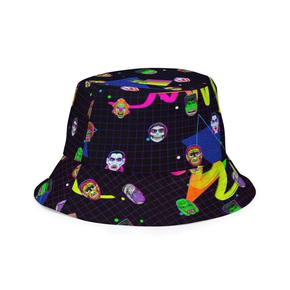 Horror icons Bucket Hat product image (6)