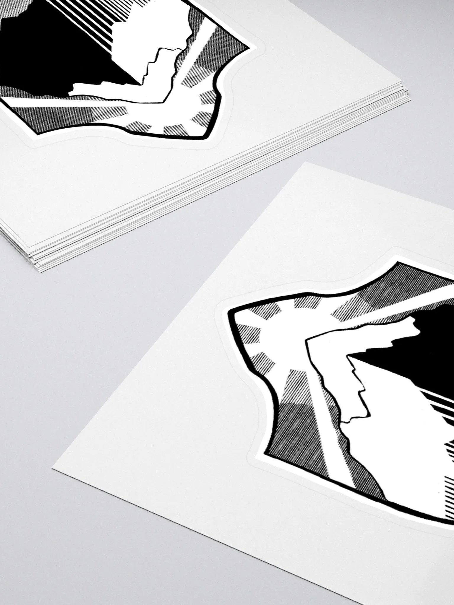 Orc Sworn Black & White Symbol Sticker product image (4)