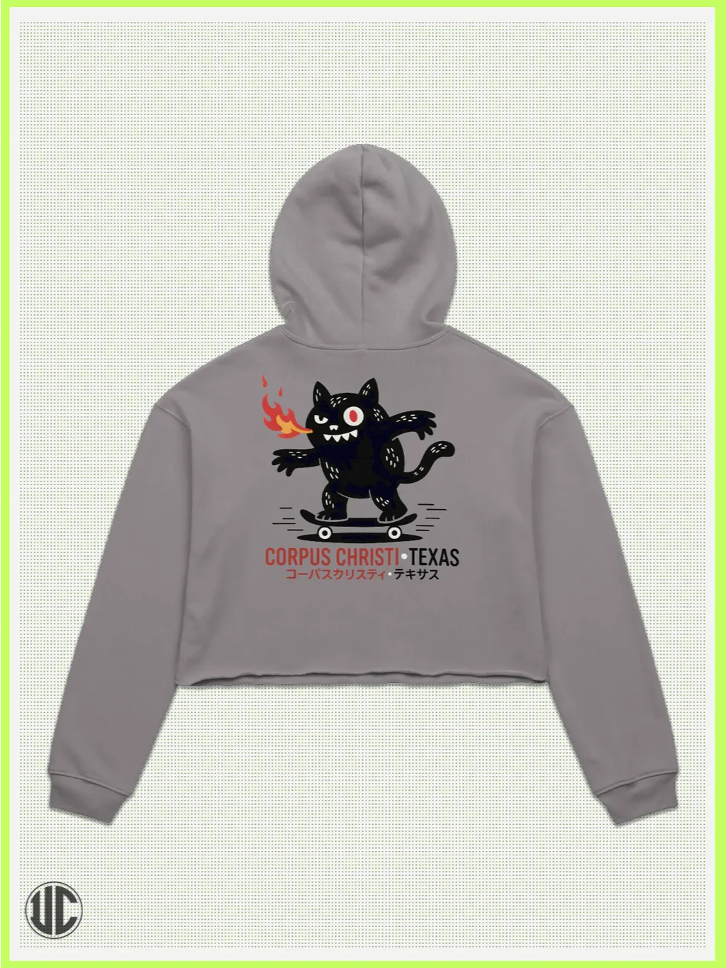 UnkoCon – Corpus Christi TX Skater Crop Hoodie product image (2)