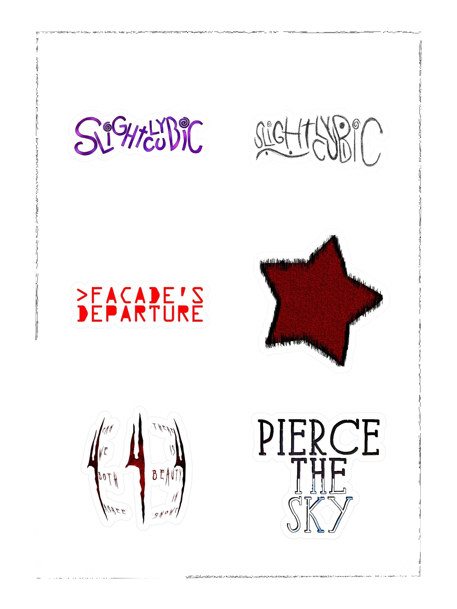 SlightlyCubic Sticker Sheet product image (3)