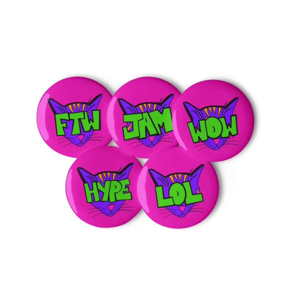 Catsnjammer Emote Pins - Words Set product image (2)