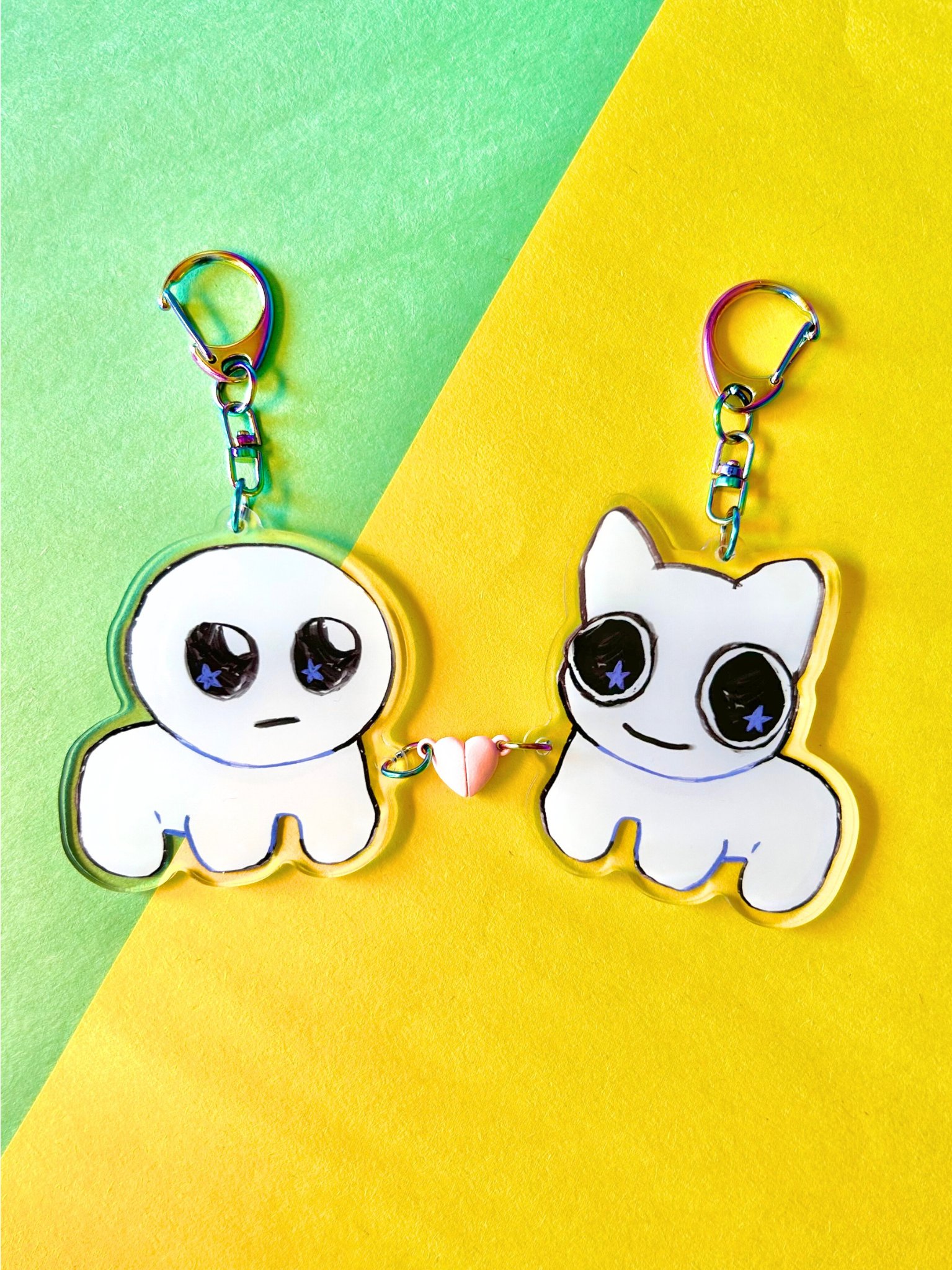 TBH/BTW Creature Magnetic Heart Keychains product image (1)