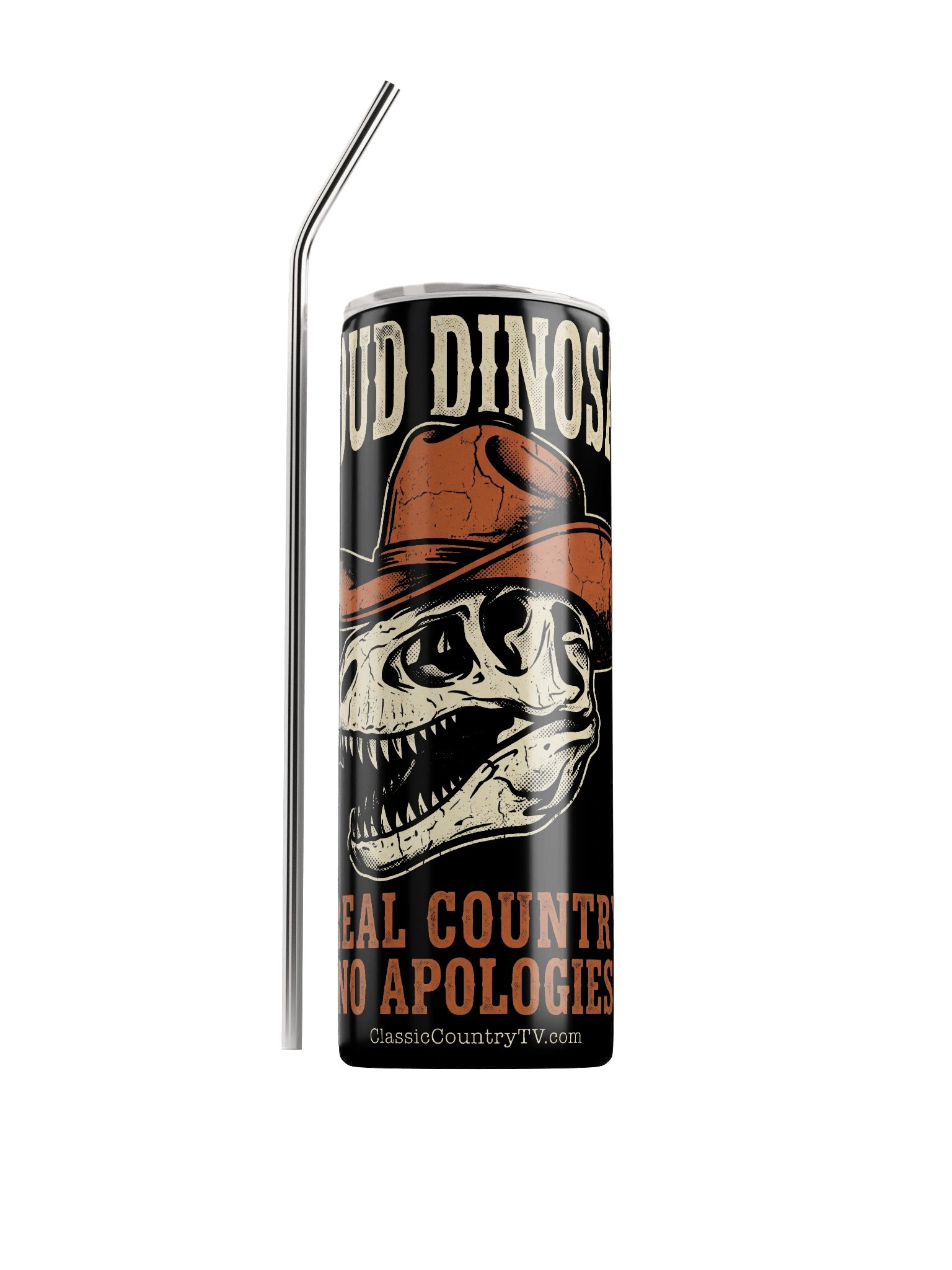 Proud Dinosaur 20oz Tumbler — Classic Country TV Outlaw Series product image (1)