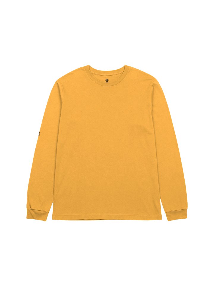 Concert Tee Fit Lucky Pineapple® Minimalist Long Sleeve Solid Color Unisex T-Shirt (Light Colors) product image (1)