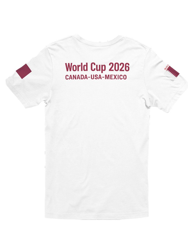 Qatar 2026 World Cup Flag Tee - Unisex Edition - Premium Bella+Canvas 3001 product image (14)