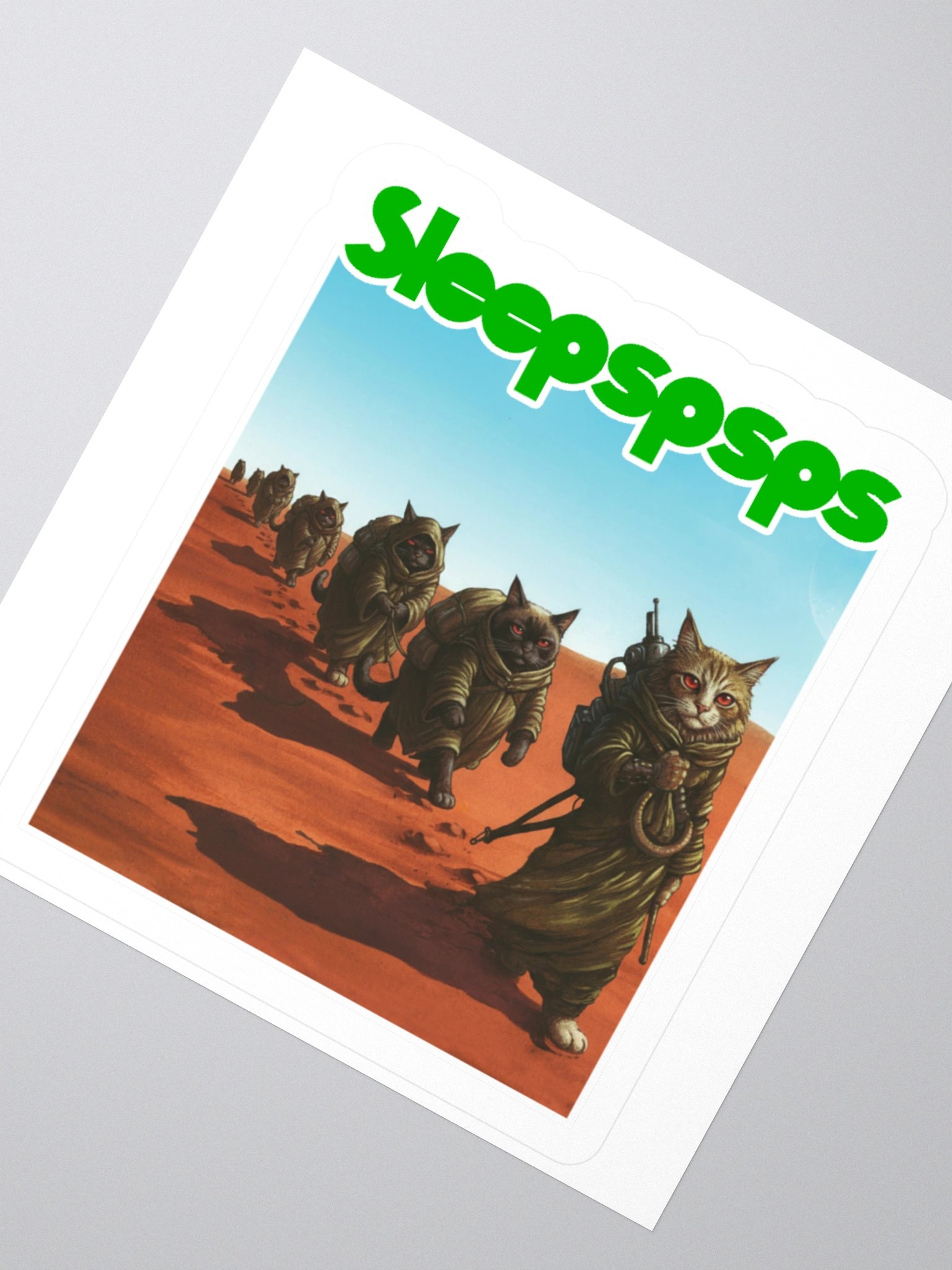 SLEEPSPSPS KISS CUT STICKER product image (5)