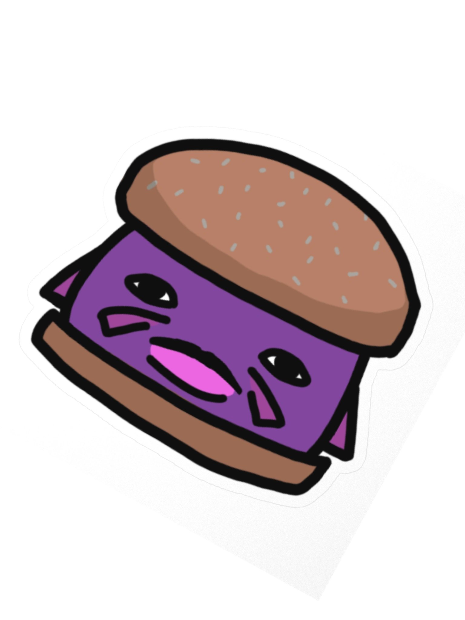charburger kiss cut sticker product image (2)