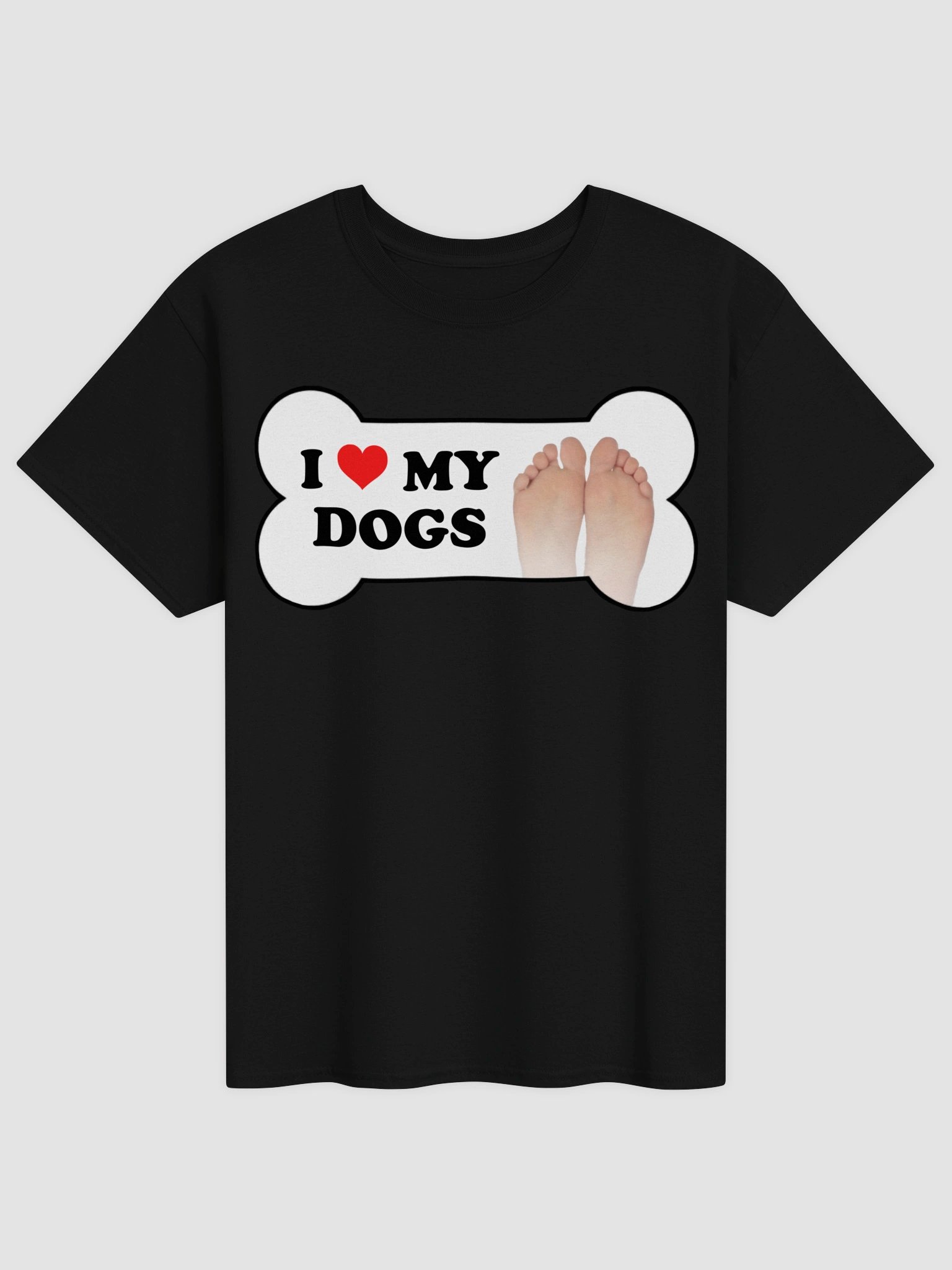 I love my dogs (toes) T-shirt product image (1)