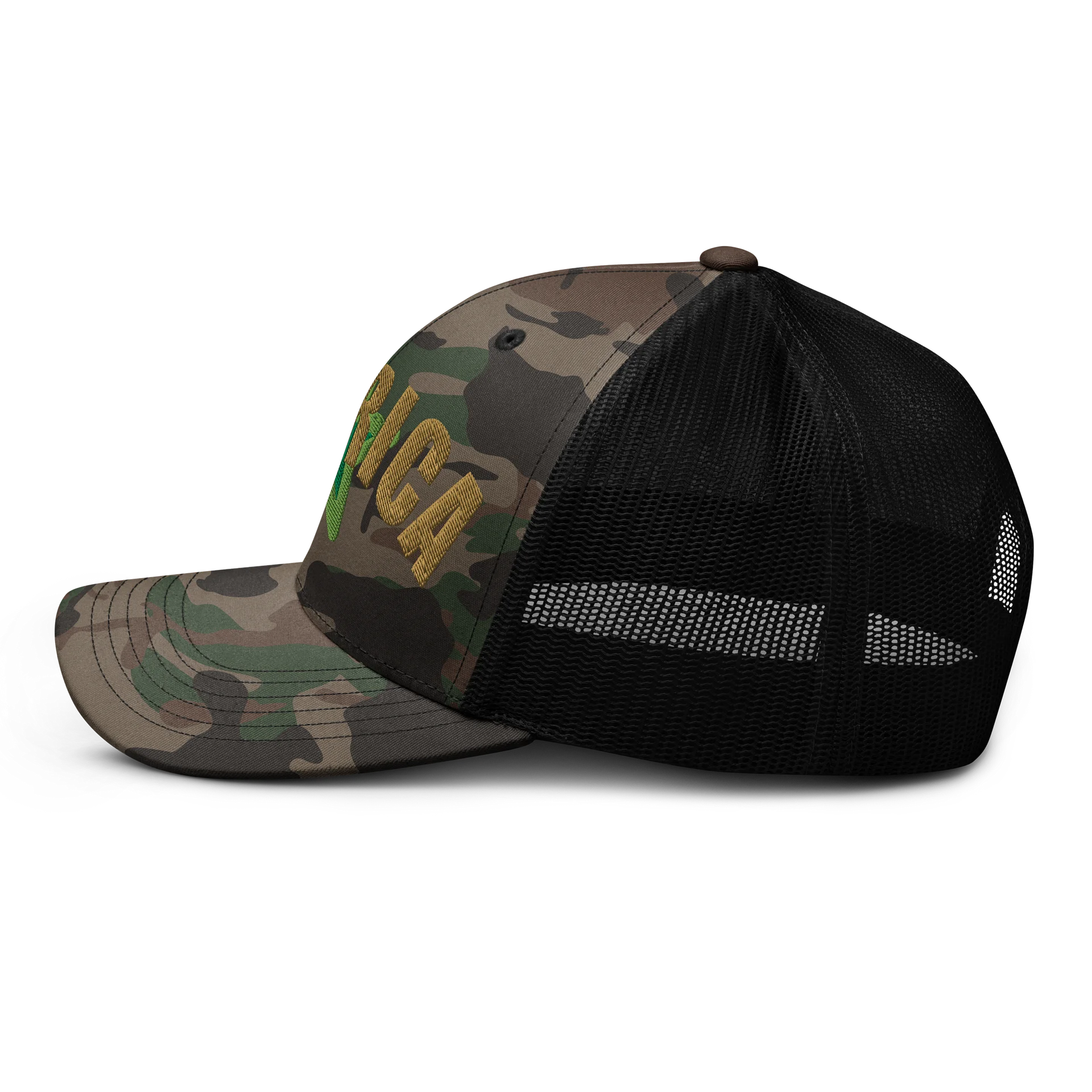 America Green Star Camo Trucker Hat product image (3)