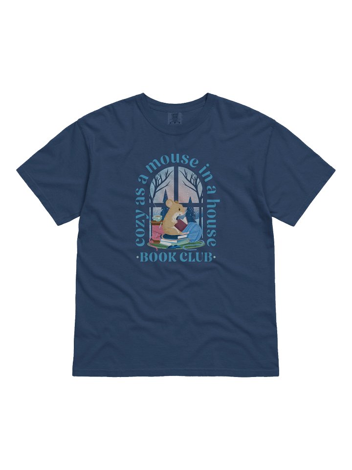 Cozy Mouse Book Club Heavyweight T-Shirt product image (2)