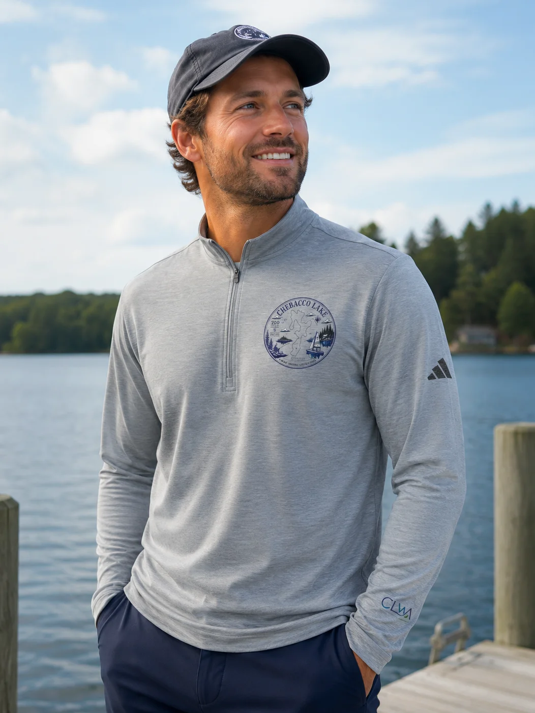 Chebacco Lake Adidas Lightweight Quarter-Zip