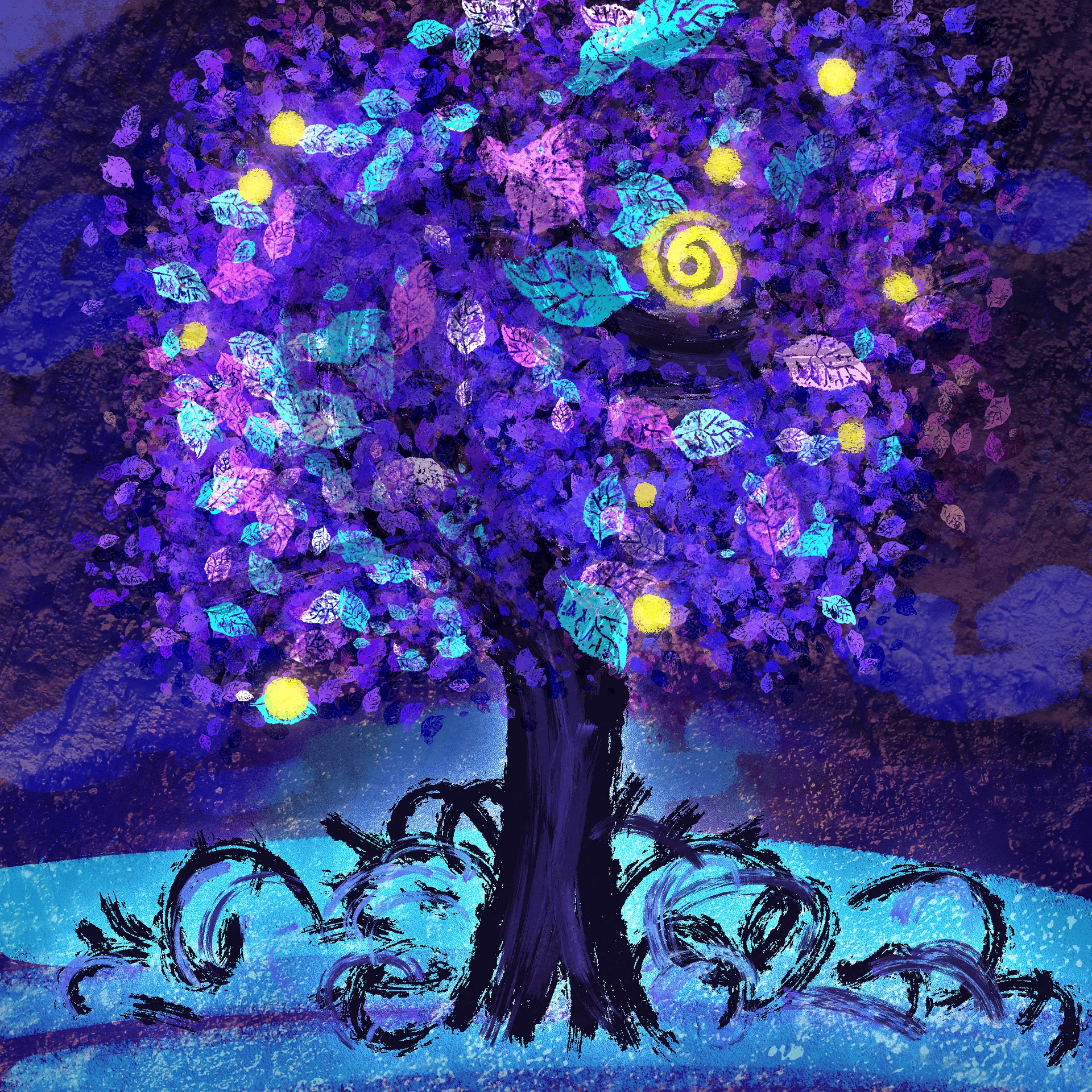 Handdrawn Leaf Scatter Brush product image (3)