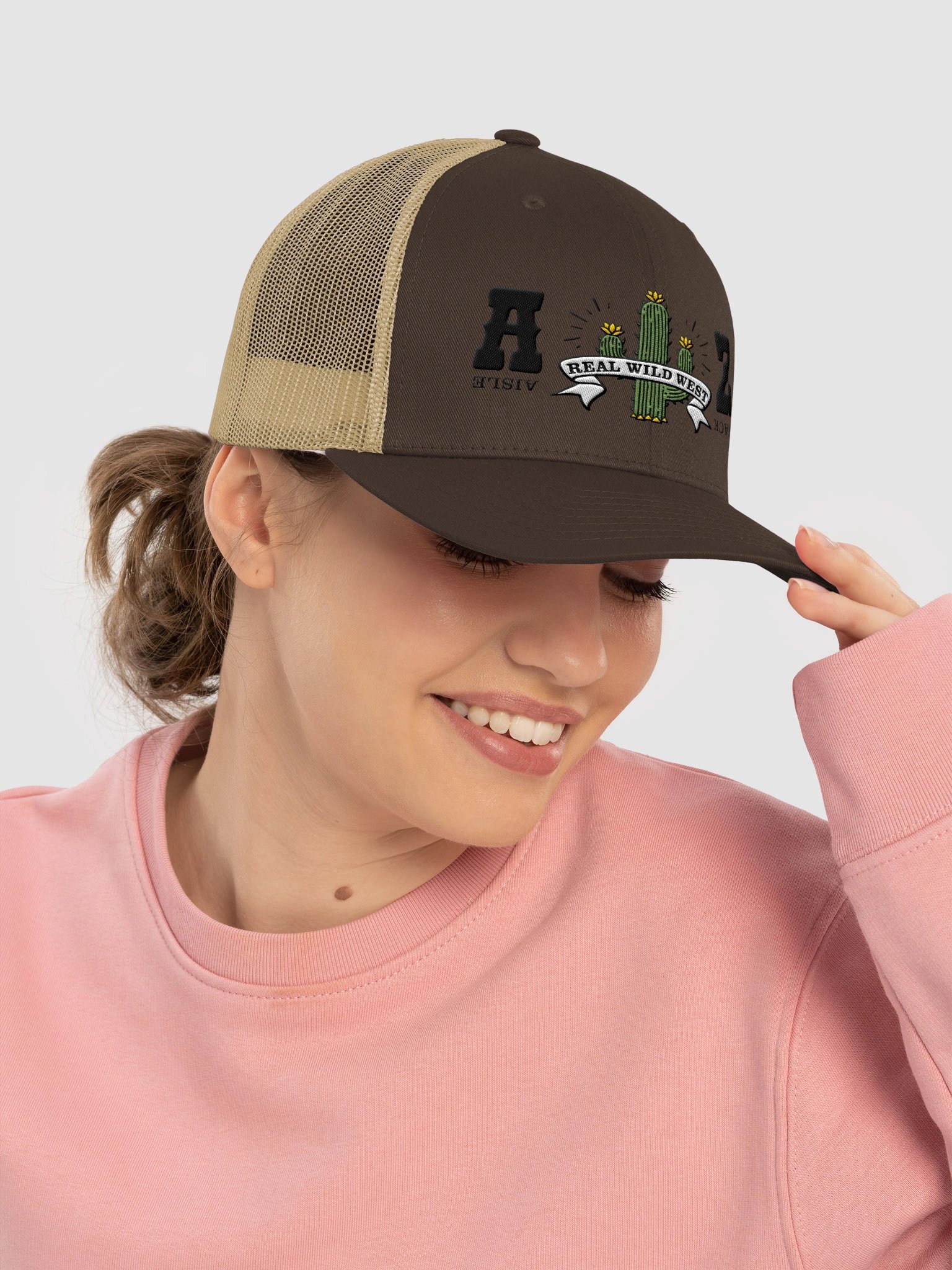 AZ real wild west trucker hat product image (30)