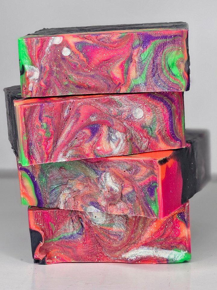 Northern Lights - Bergamot and Lime Neon Sky Soap! product image (1)