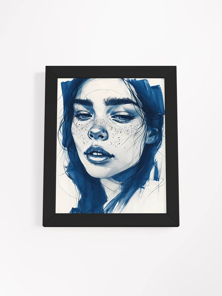 Serene Freckled Beauty Framed Poster product image (2)