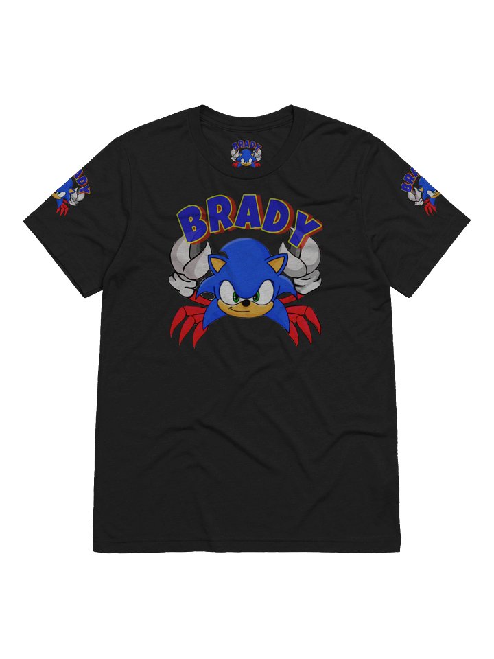 Confident Blue Crab Style Sonic The Hedgehog Tee product image (1)