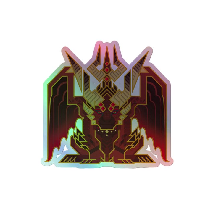 DanTheDracoKing Holographic Sticker product image (2)