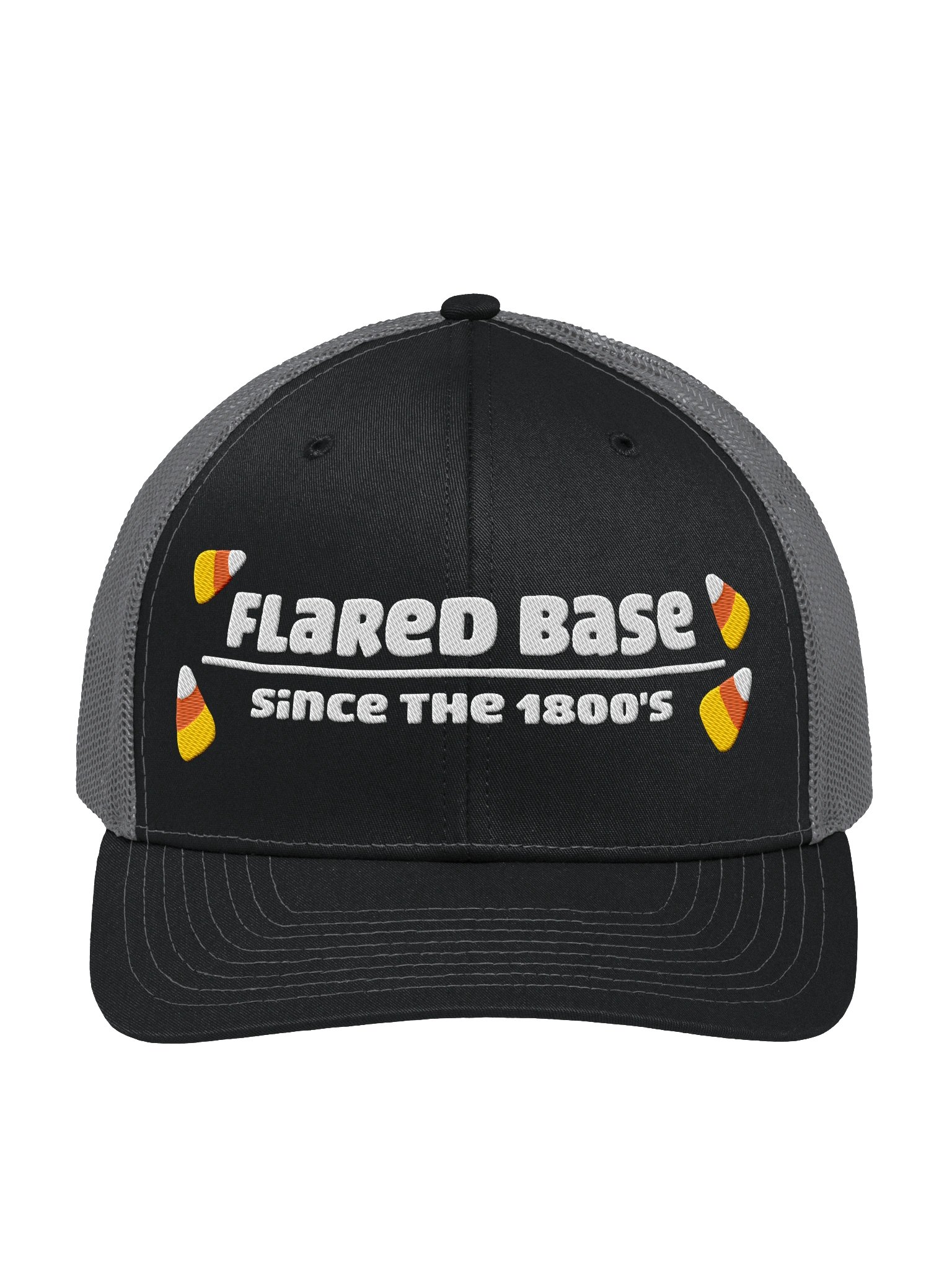 Candycorn Flared Base Mesh Trucker Hat product image (3)