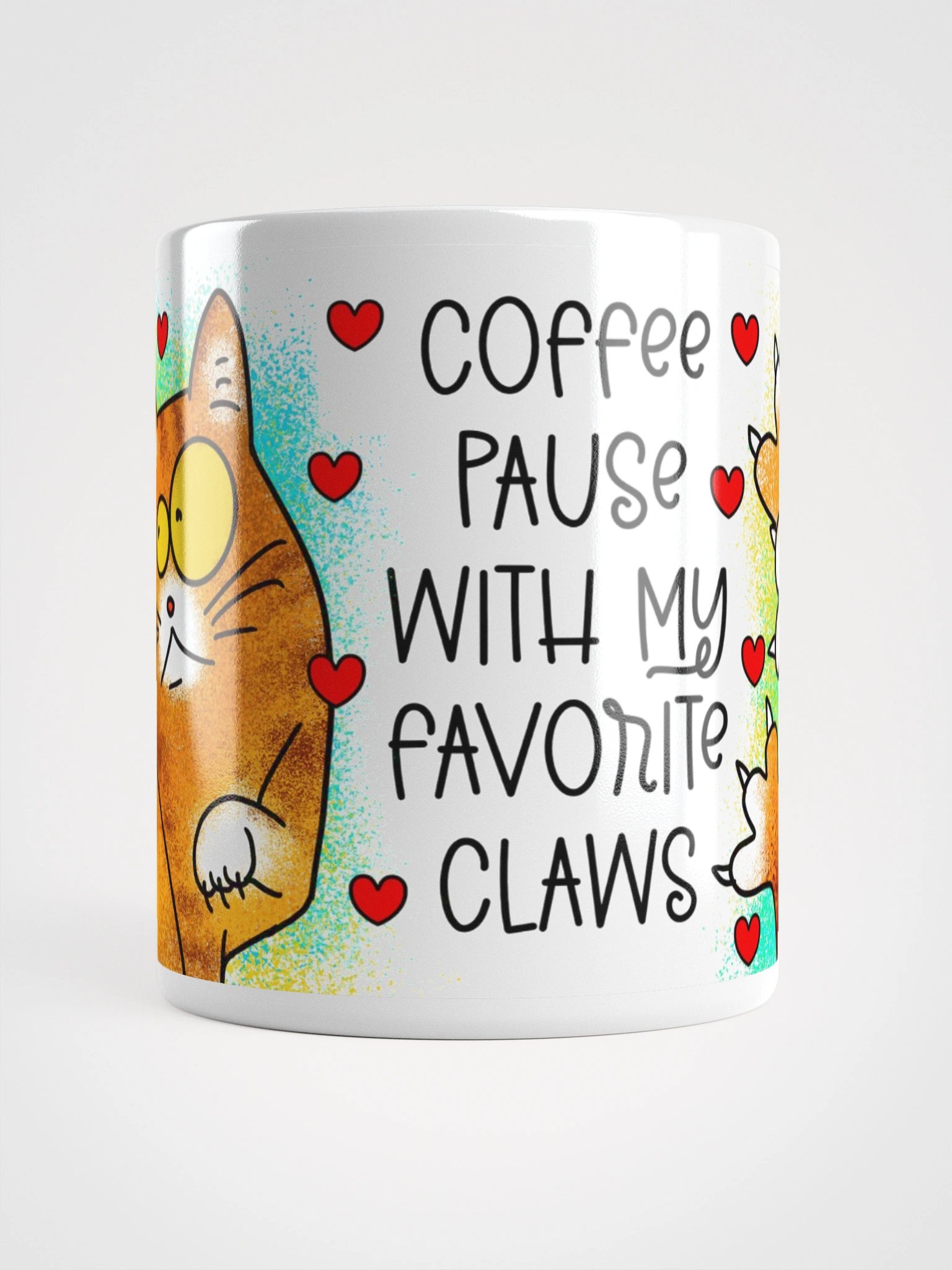 Hand Drawn Cat Coffee Pause Mug product image (14)