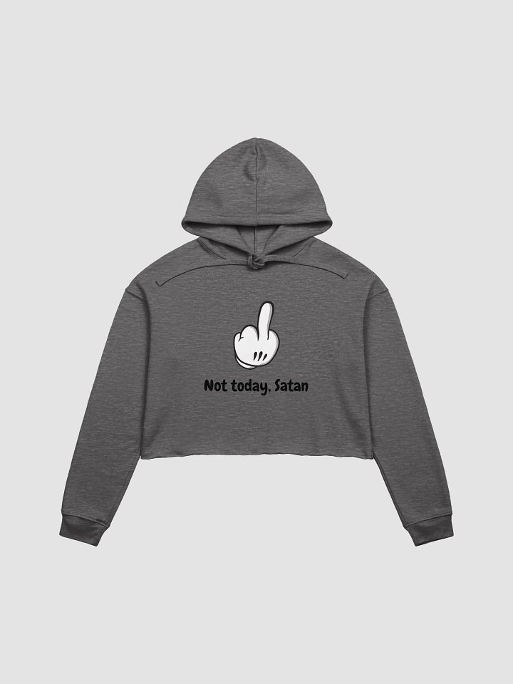 Middle Figure Gesture Cartoon Crop Hoodie product image (5)