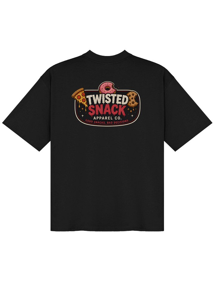 Twisted Snack Core Oversized Tee (Dark) product image (4)