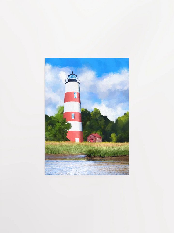 Sapelo Island Lighthouse – Georgia Coast Studio Art Print product image (1)