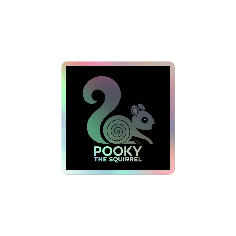 Pooky's Holographic Squirrel Sticker Set product image (1)