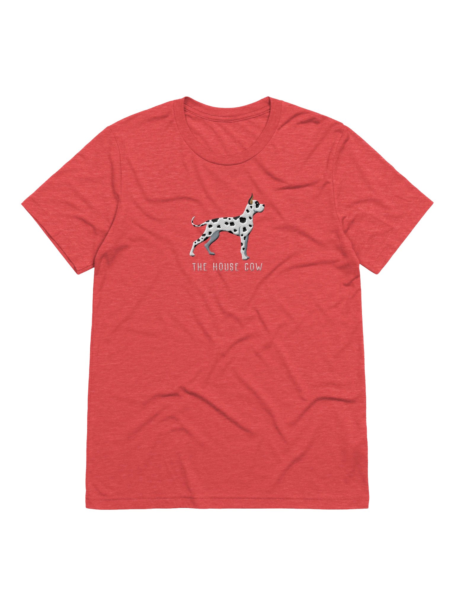 The House Cow T-Shirt(Embroidered) of a Great Dane(Harlequin, Cropped Ears) product image (49)