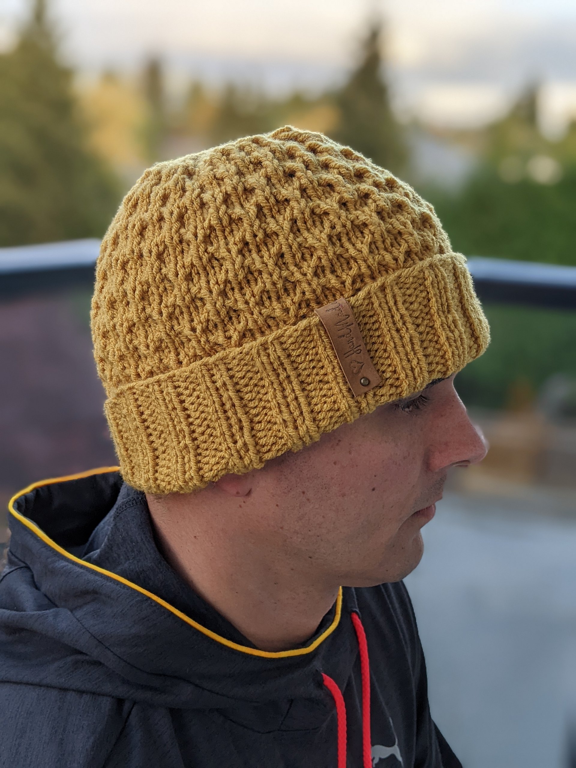 Quick & Cozy Knit Hat Pattern For Men product image (5)
