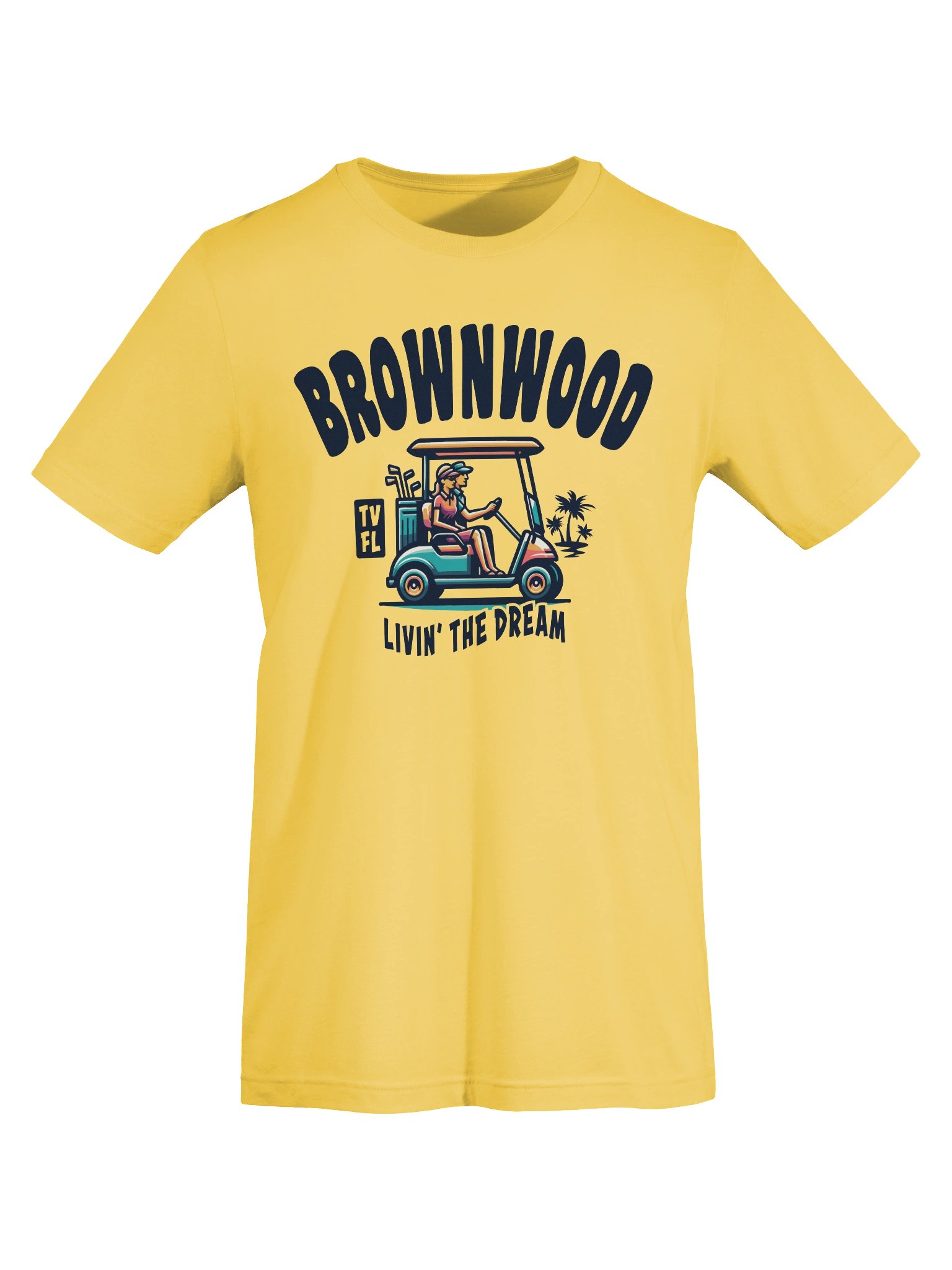 Brownwood TV Florida USA Golf Cart Design T-shirt product image (4)
