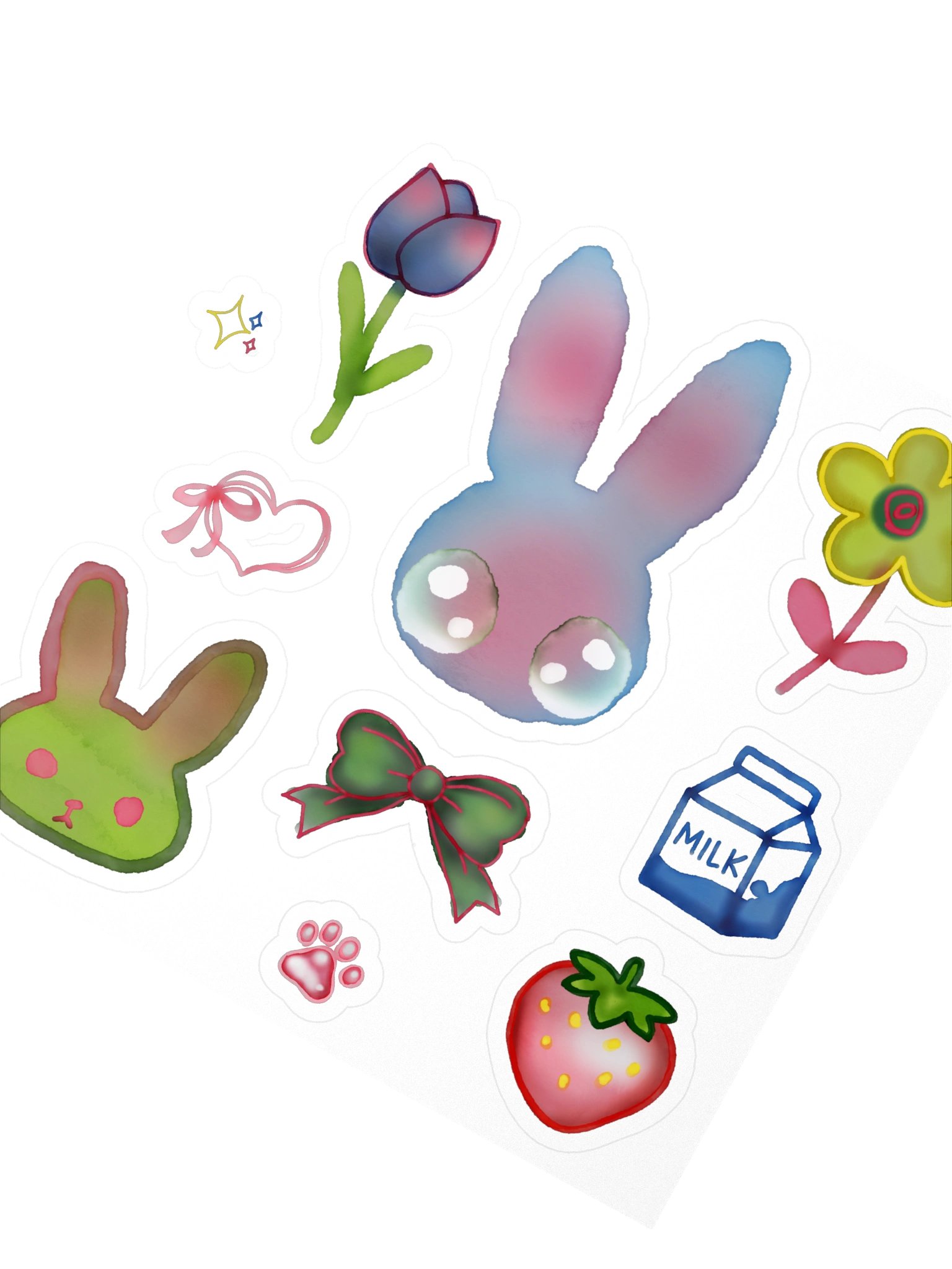 watercolor sticker sheet product image (2)