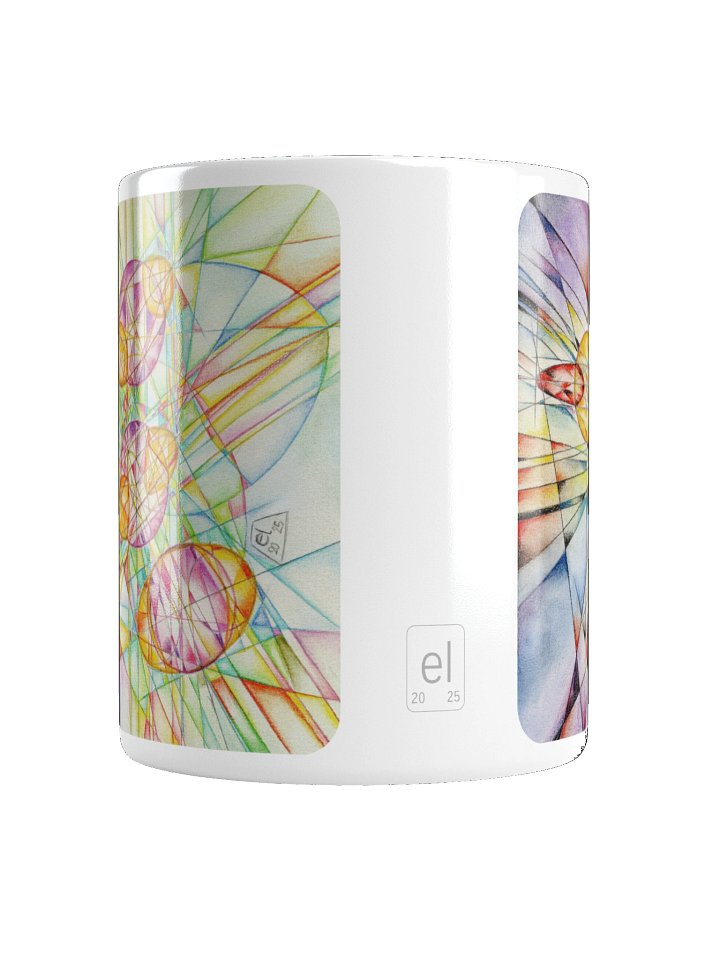 Poinsot's Paper Spaceship 3+4 - Gyroscope Physics Geometric Drawings Mug product image (2)