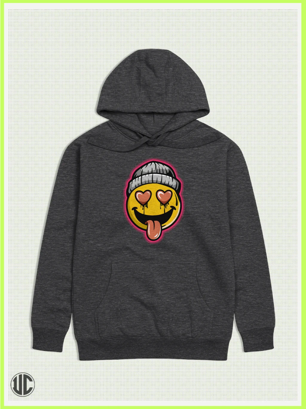 UnkoCon – No Filter Smiley Pullover Hoodie product image (1)