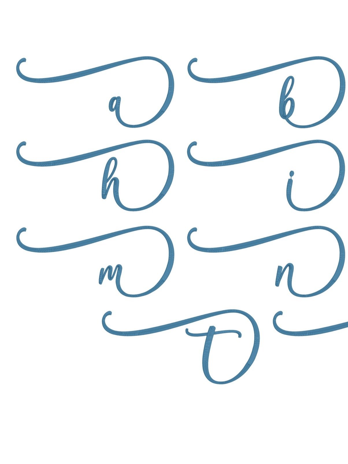 Ayshana Script Machine Embroidery Font & Special Characters | PES, BX, DST product image (5)