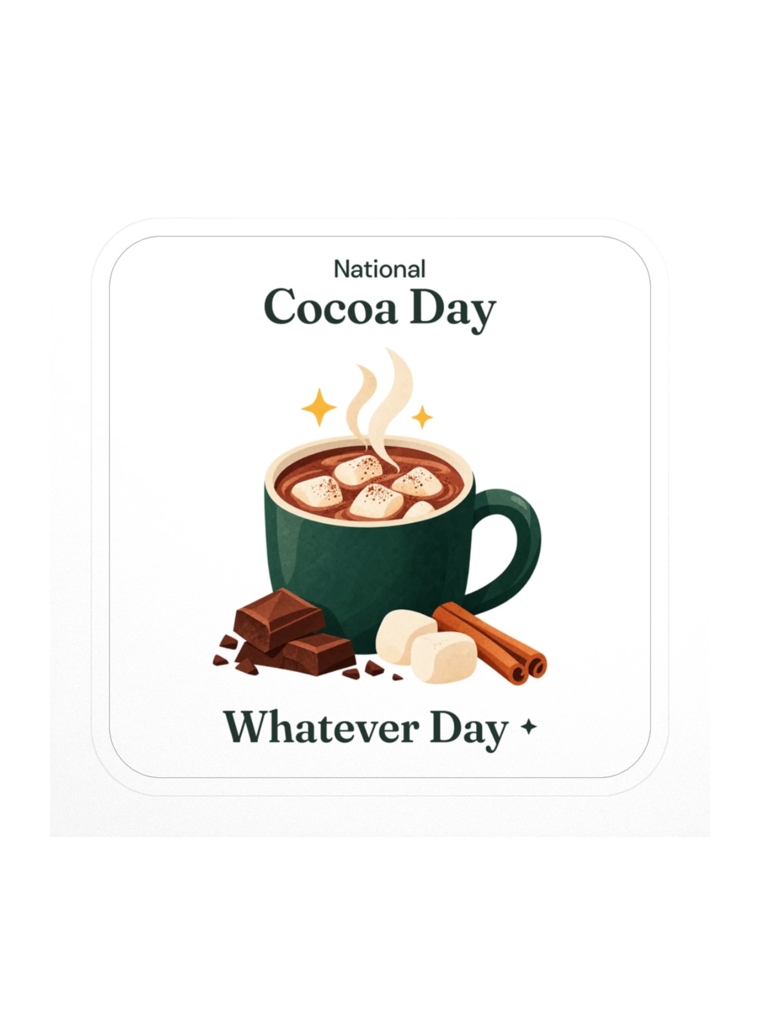 National Cocoa Day Sticker product image (1)