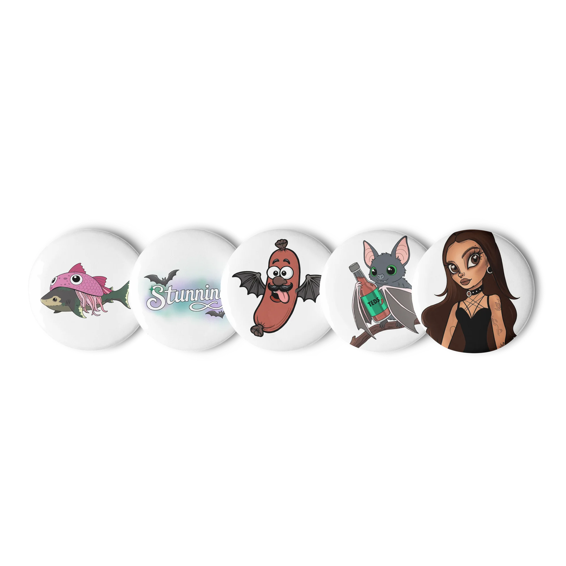 Pin Buttons - 5 set product image (1)