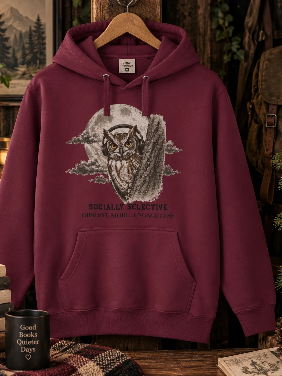 Socially Selective | Owl Hoodie product image (1)